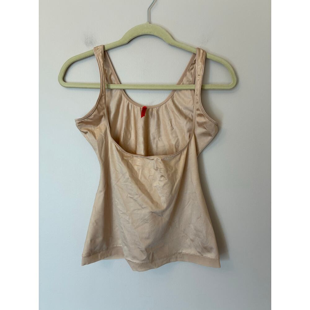 Spanx Shapewear Tank Open Cup Beige Size XL